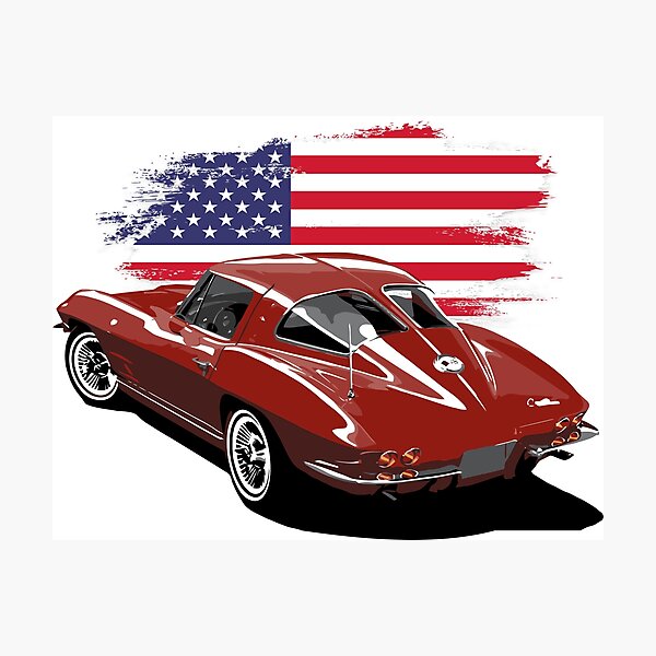 Item preview, Vette C2 - Classic American sports car – 60s style icon designed and sold by tupaffi.