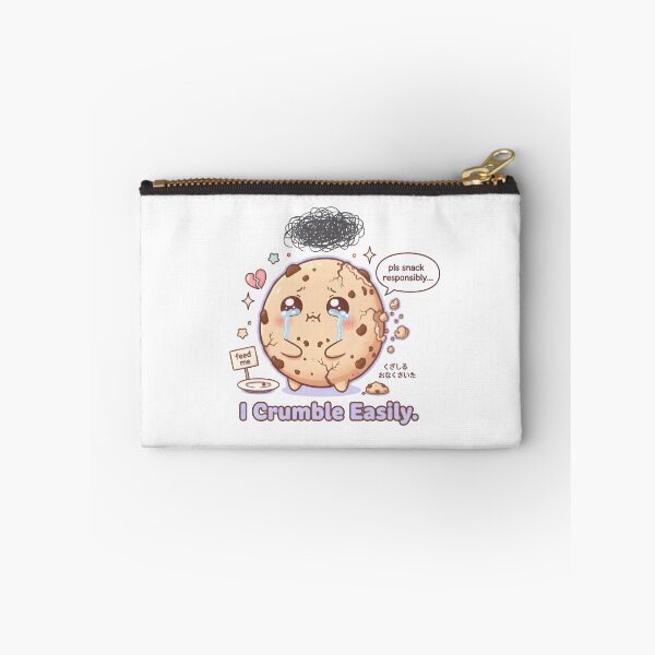 Item preview, Cute Cookie Pun – “I Crumble Easily” | Funny Kawaii Snack Character designed and sold by Snackwear Apparel.