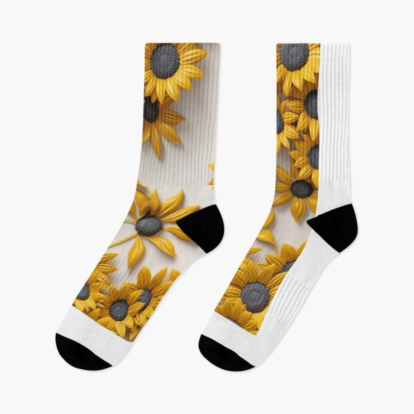 Item preview, 3D Sunflower Heads - Bright Botanical Art on White designed and sold by JaneMcCarthyDNA.