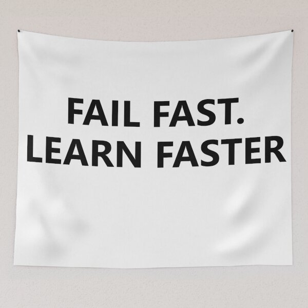 Item preview, FAIL FAST LEARN FASTER  designed and sold by LoveDesignMania.