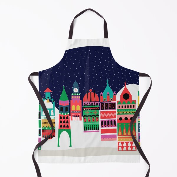 Item preview, Festive town snowglobe designed and sold by juliechicago.