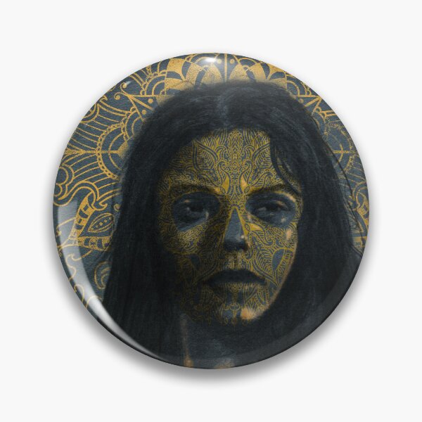 Item preview, Dia De Los Muertos / Day Of The Dead. Gold Sugar Skull Woman designed and sold by Morose-merch.