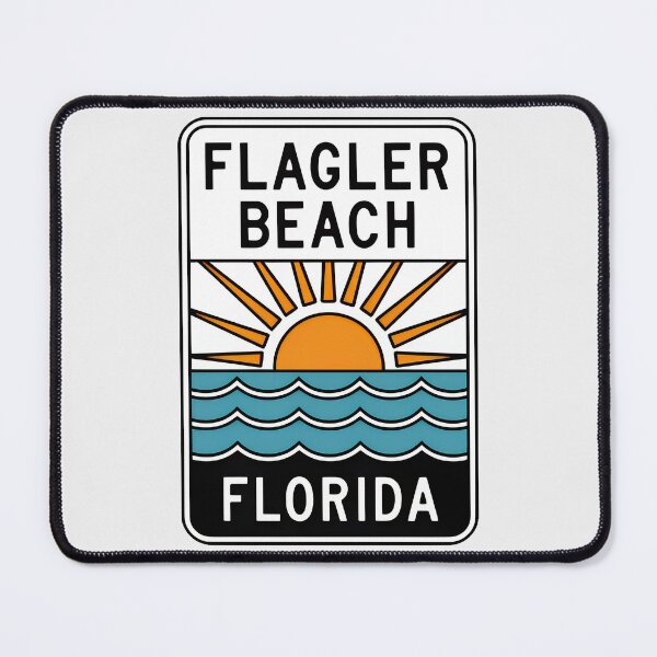 Item preview, Flagler Beach Florida - Sign designed and sold by TheOldMittenIllustrated.