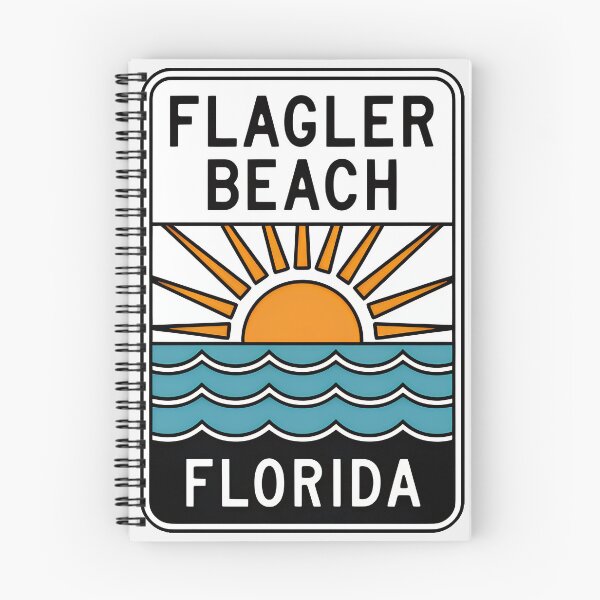 Item preview, Flagler Beach Florida - Sign designed and sold by TheOldMittenIllustrated.