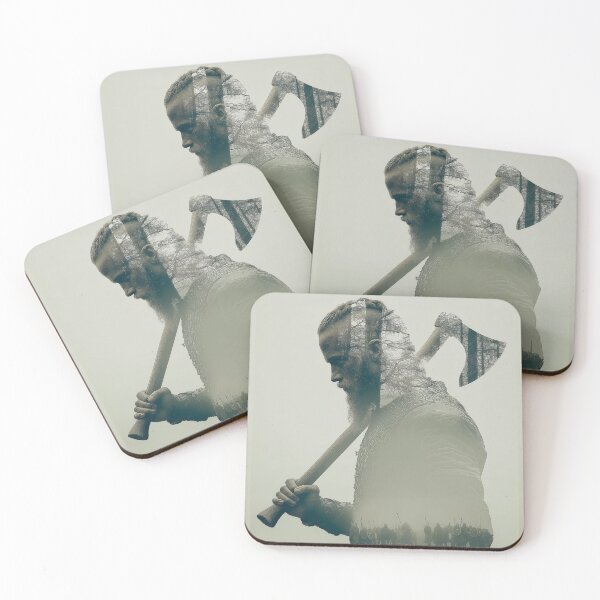 Item preview, Viking Warrior Double Exposure – Epic Norse Fantasy Artwork designed and sold by MythologyRealm.