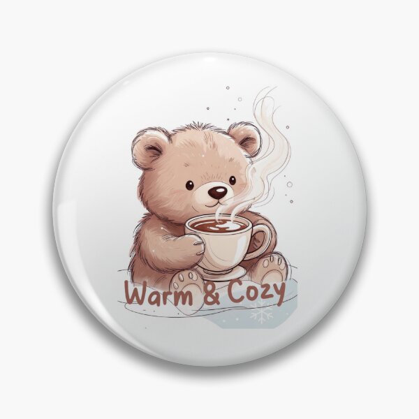 Item preview, Warm & Cozy Bear – Cute Winter Coffee Tee designed and sold by EcoArtTees.