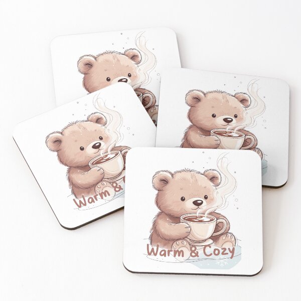 Item preview, Warm & Cozy Bear – Cute Winter Coffee Tee designed and sold by EcoArtTees.