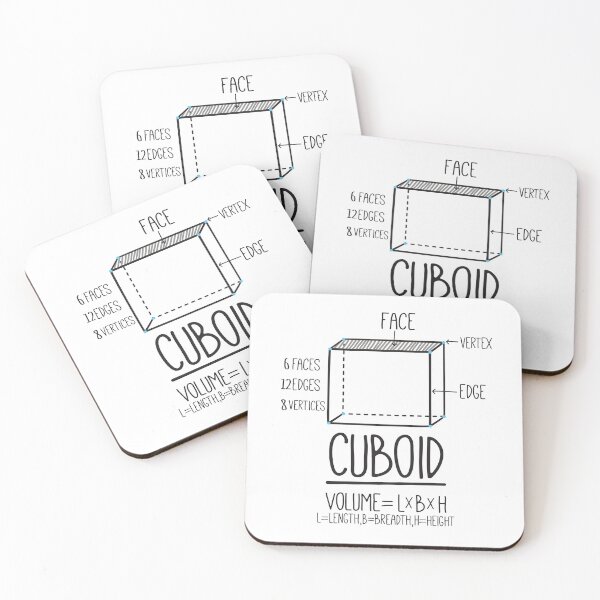 Item preview, Math geometry cuboid designed and sold by Think4Prints.