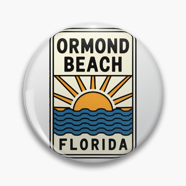Item preview, Ormond Beach Florida - Sign designed and sold by TheOldMittenIllustrated.