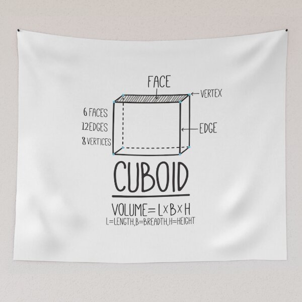 Item preview, Math geometry cuboid designed and sold by Think4Prints.