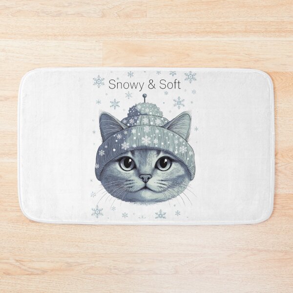 Item preview, Snowy & Soft Cat – Cute Winter Kitty Shirt designed and sold by EcoArtTees.