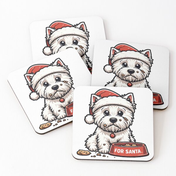 Item preview, Funny Guilty Westie Dog - Cookies for Santa designed and sold by GREENZ0NE.