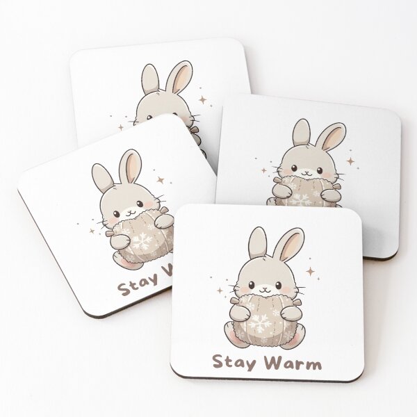 Item preview, Stay Warm Bunny – Cozy Winter Rabbit Tee designed and sold by EcoArtTees.