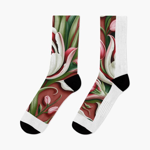 Item preview, Blooming Tulips Hand-Painted Floral Elegance designed and sold by JaneMcCarthyDNA.