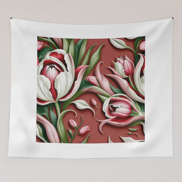 Item preview, Blooming Tulips Hand-Painted Floral Elegance designed and sold by JaneMcCarthyStudio.