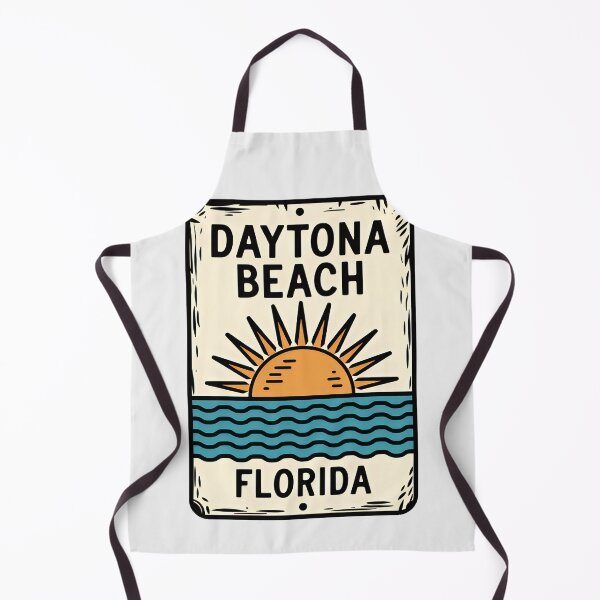 Item preview, Daytona Beach Florida - Sign designed and sold by TheOldMittenIllustrated.