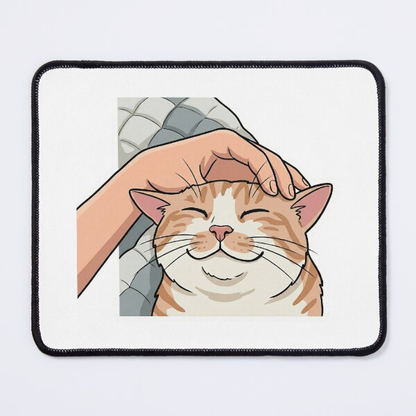 Item preview, Happy Ham - Affectionate Orange Tabby Getting Head Scratches - Pure Joy designed and sold by TrioTabbyTale.