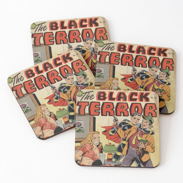 Item preview, Black Terror 1941 Vintage Comic Cover HD designed and sold by Retr0Tshirts.