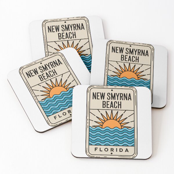 Item preview, New Smyrna Beach Florida - Sign designed and sold by TheOldMittenIllustrated.