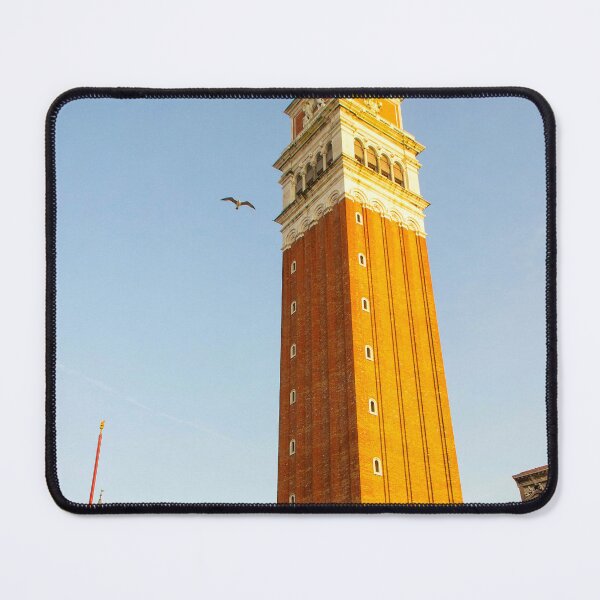 Item preview, St. Mark's Campanile Tower in Venice with a Seagull in Flight designed and sold by Bure-NS.