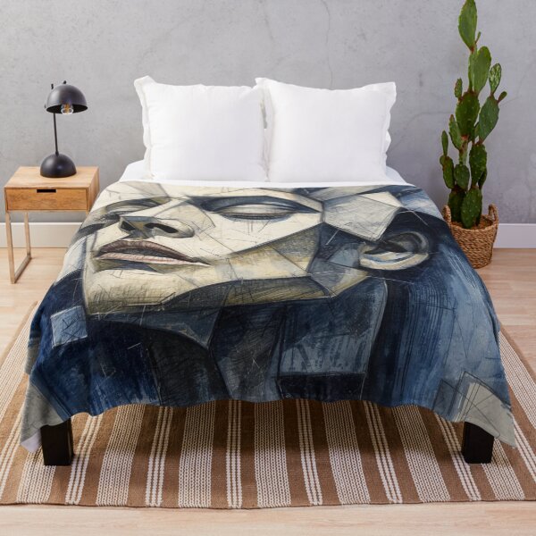 Item preview, Cubist Serenity in Blue Tones designed and sold by Harmonic_Layers.