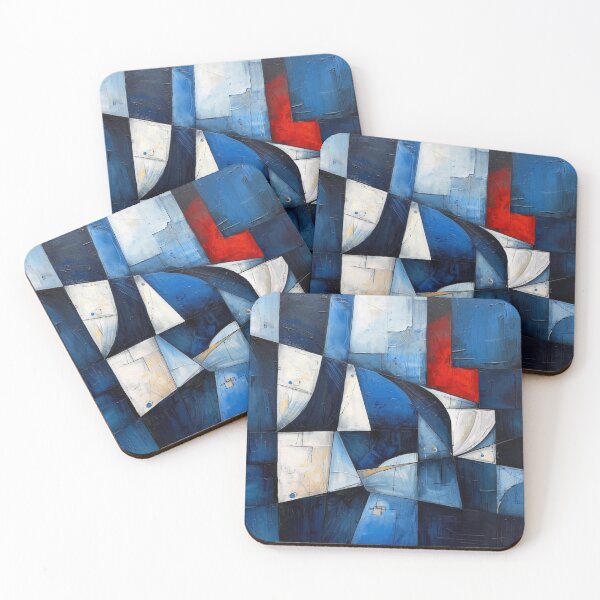 Item preview, Deep Blue Geometric designed and sold by Harmonic_Layers.