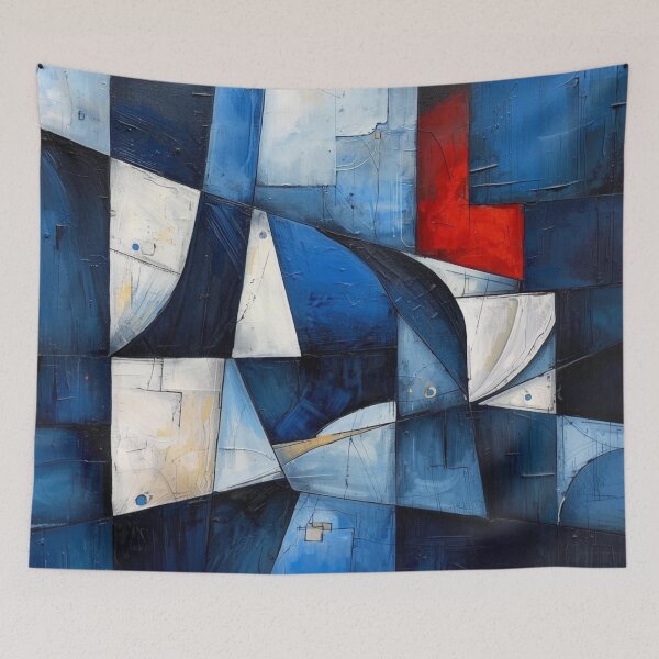 Item preview, Deep Blue Geometric designed and sold by Harmonic_Layers.