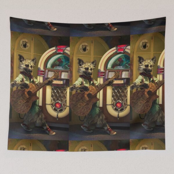 Item preview, Wild Dog Rockabilly Performance – Artistic Illustration designed and sold by TreatLLC.