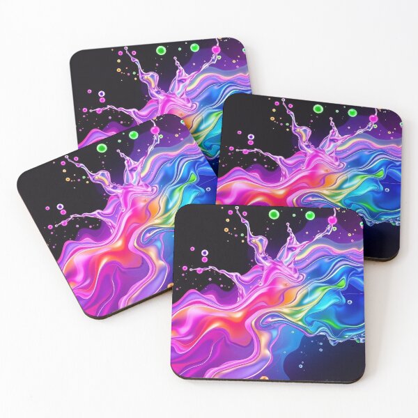 Item preview, Abstract design with colorful waves designed and sold by BenCoStyle.