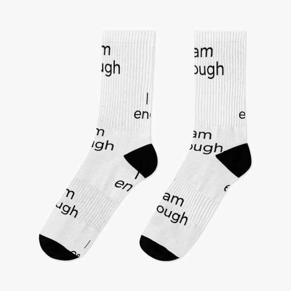 Item preview, I am enough – Minimalist Positive Affirmation Typography designed and sold by JaneMcCarthyDNA.