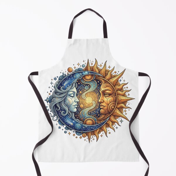 Item preview, Sun & Moon Lovers – Celestial Cosmic Art designed and sold by EJWorlds.