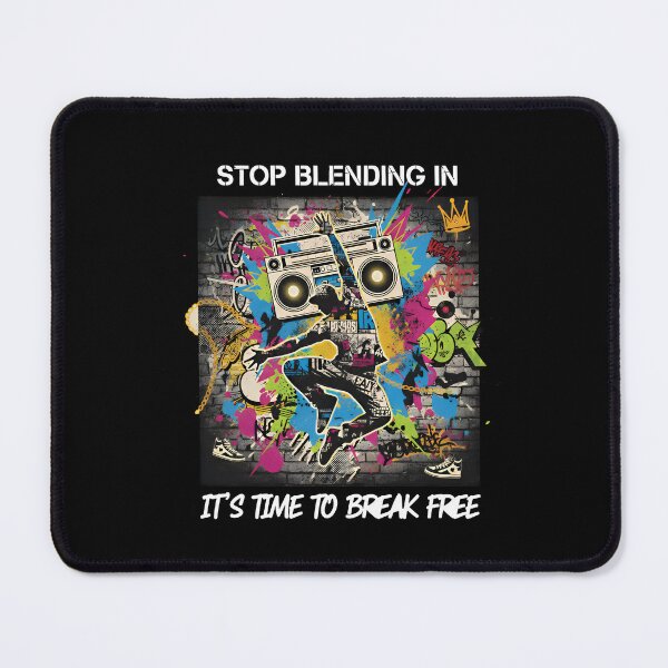 Item preview, ​Stop Blending In Break Free Graffiti Street Art Design - Hip Hop Dancer Boombox Tee designed and sold by SylwiaPrint.
