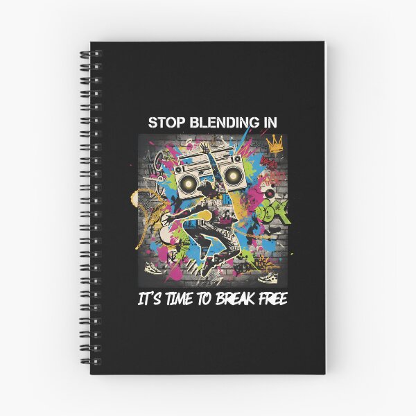 Item preview, ​Stop Blending In Break Free Graffiti Street Art Design - Hip Hop Dancer Boombox Tee designed and sold by SylwiaPrint.