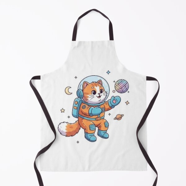 Artikelvorschau, Weltraumkatzen-Forscherin – Niedliches Astronautenkätzchen mit Wollplaneten entworfen und verkauft von GrafixLabArt.