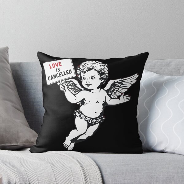 Item preview, Cupid sitting with a protest sign saying “Love Is Cancelled” 1 designed and sold by Neon G.