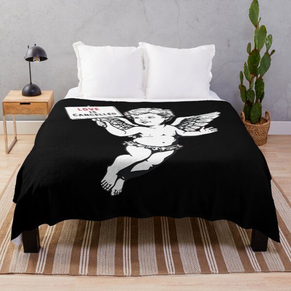 Item preview, Cupid sitting with a protest sign saying “Love Is Cancelled” 1 designed and sold by Neon G.