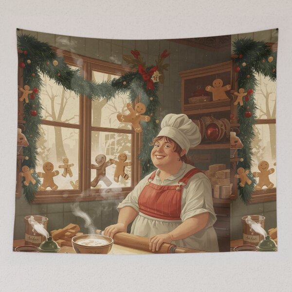 Item preview, Where Christmas is Baked – Vintage Holiday Kitchen Magic designed and sold by Deezyned.