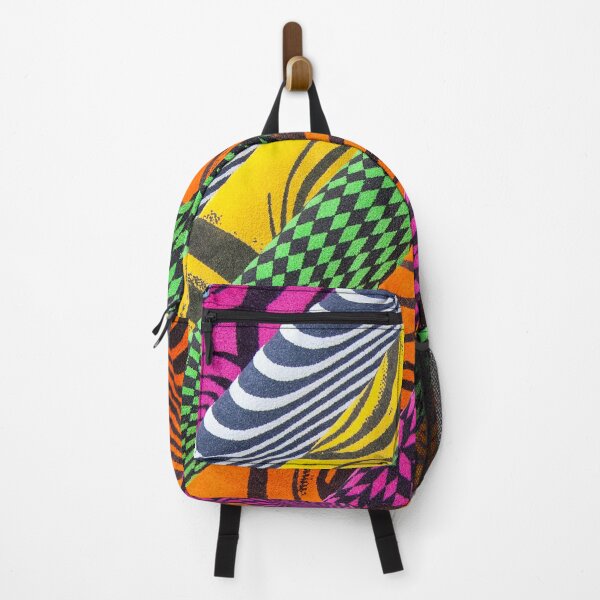 Item preview, Vibrant Optical Art Fabric Stripes With Geometric Patterns In Bright Colors And Hues designed and sold by Bure-NS.