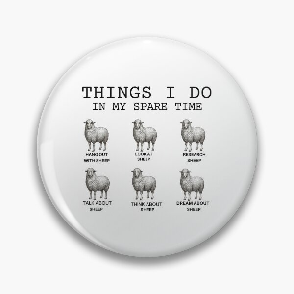 Item preview, Funny Sheep-Things I Do in My Spare Time-Gift for Sheep Lover-Animal Lover designed and sold by belladesign7.