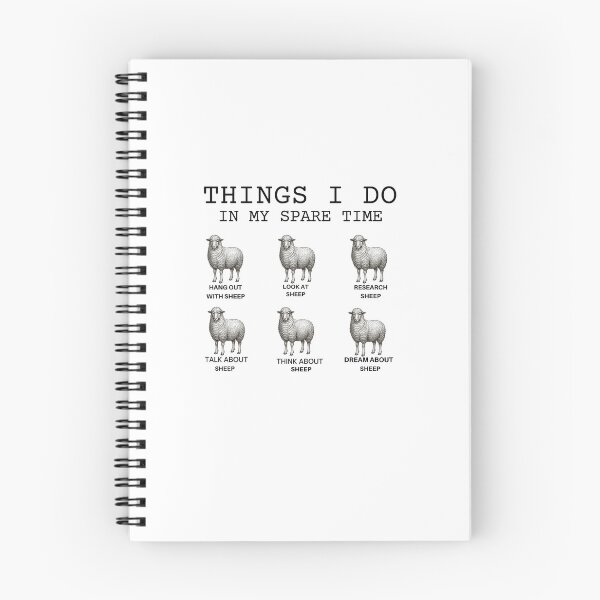 Item preview, Funny Sheep-Things I Do in My Spare Time-Gift for Sheep Lover-Animal Lover designed and sold by belladesign7.
