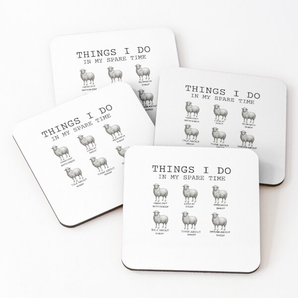 Item preview, Funny Sheep-Things I Do in My Spare Time-Gift for Sheep Lover-Animal Lover designed and sold by belladesign7.