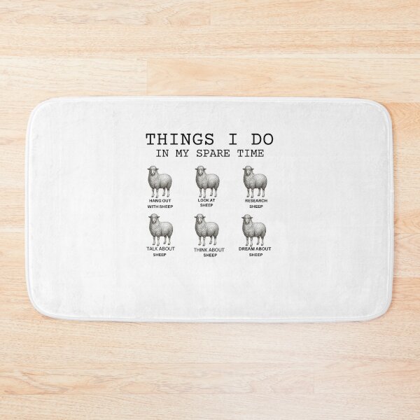 Item preview, Funny Sheep-Things I Do in My Spare Time-Gift for Sheep Lover-Animal Lover designed and sold by belladesign7.