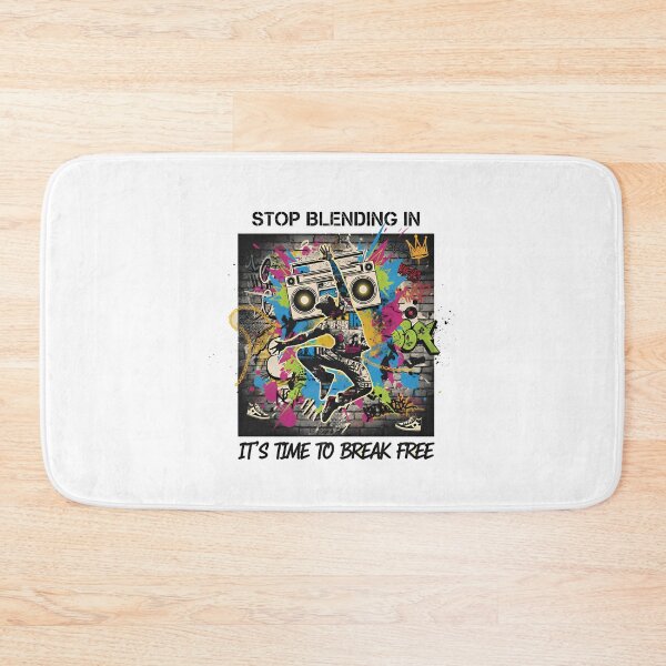 Item preview, ​Stop Blending In Break Free Graffiti Street Art Design - Hip Hop Dancer Boombox Tee designed and sold by SylwiaPrint.
