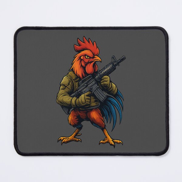 Item preview, Battle Rooster – Tactical Rooster Warrior Art designed and sold by BreezifyDesignStudio.