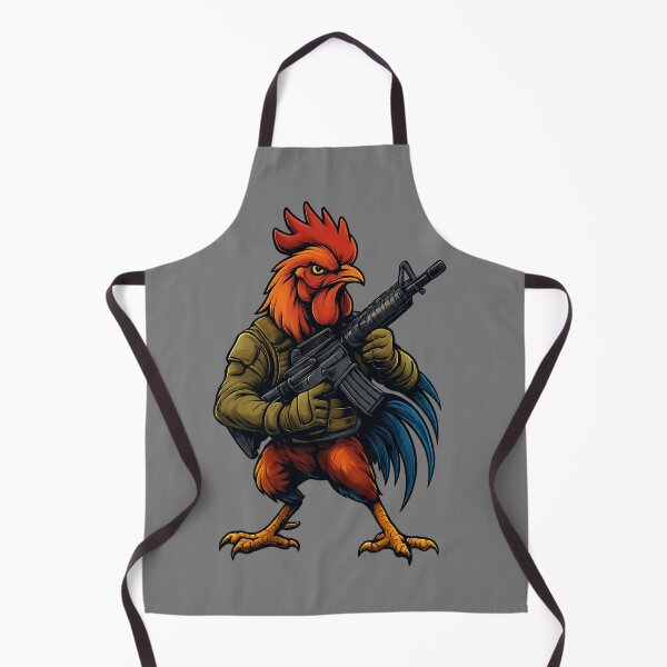 Item preview, Battle Rooster – Tactical Rooster Warrior Art designed and sold by BreezifyDesignStudio.