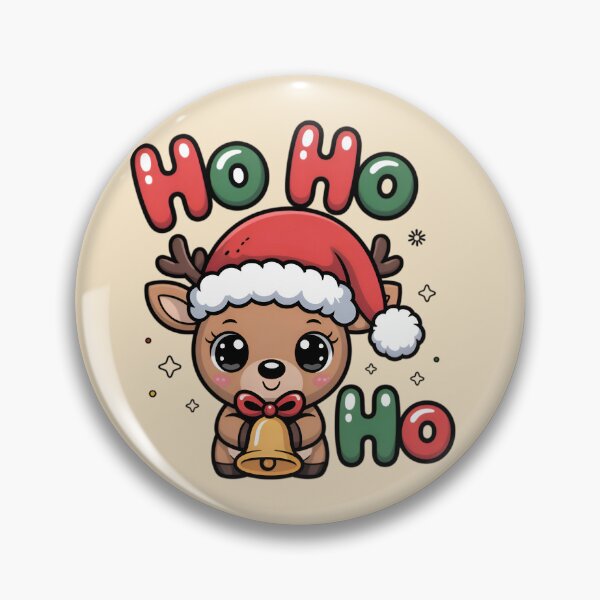 Item preview, Cute Christmas Reindeer – Ho Ho Ho Bell designed and sold by Nimkaew.