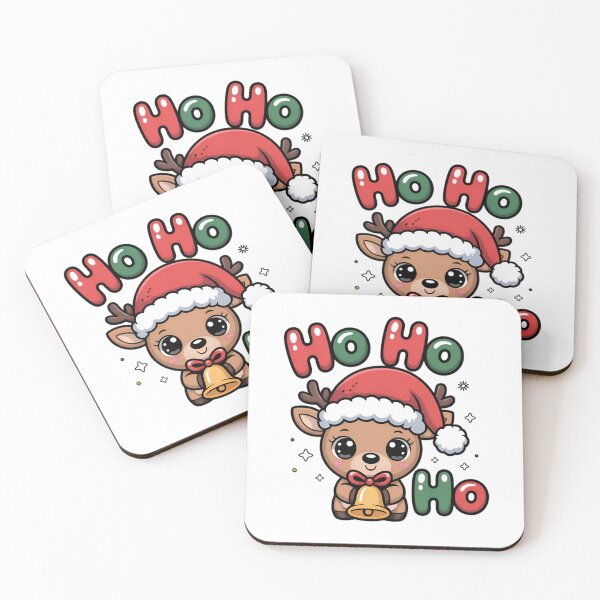 Item preview, Cute Christmas Reindeer – Ho Ho Ho Bell designed and sold by Nimkaew.
