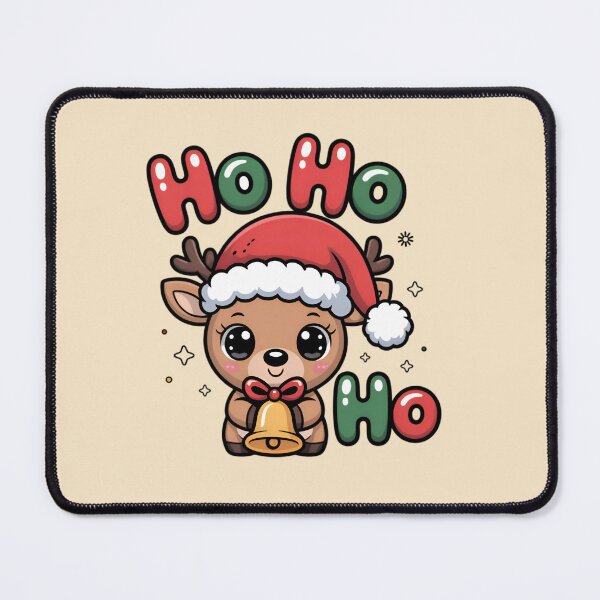 Item preview, Cute Christmas Reindeer – Ho Ho Ho Bell designed and sold by Nimkaew.