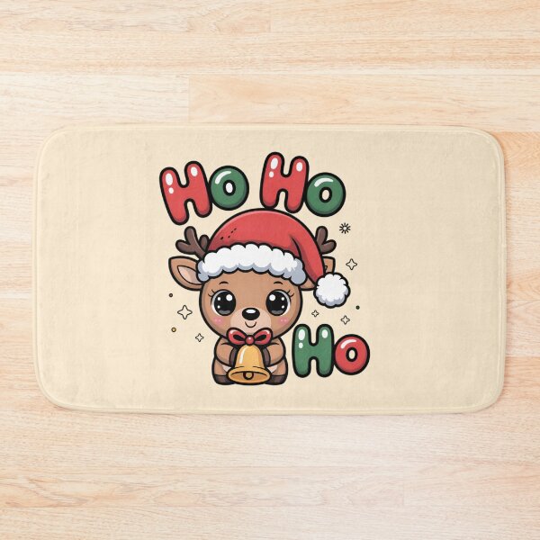 Item preview, Cute Christmas Reindeer – Ho Ho Ho Bell designed and sold by Nimkaew.
