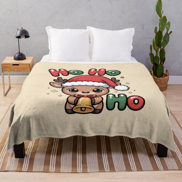Item preview, Cute Christmas Reindeer – Ho Ho Ho Bell designed and sold by Nimkaew.